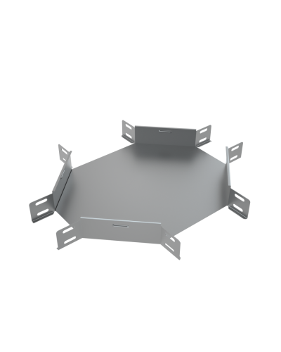 Х-разветвитель 50х100 мм КМ-Профиль (XD50-100) в Домодедово Аксессуары для лотков Pintop.ru