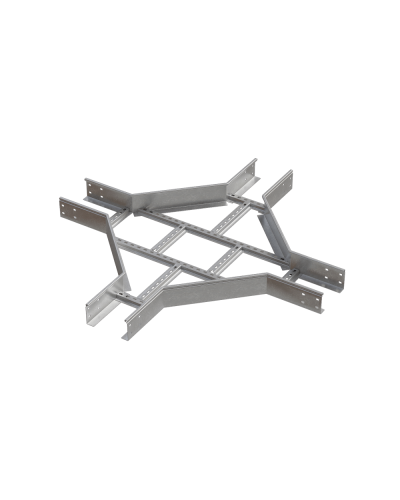 Х-разветвитель лестничный 100х100х1,5 мм INOX304 N КМ-Профиль (LXD100-100-1.5 INOX304 N) в Домодедово Аксессуары для лотков Pintop.ru