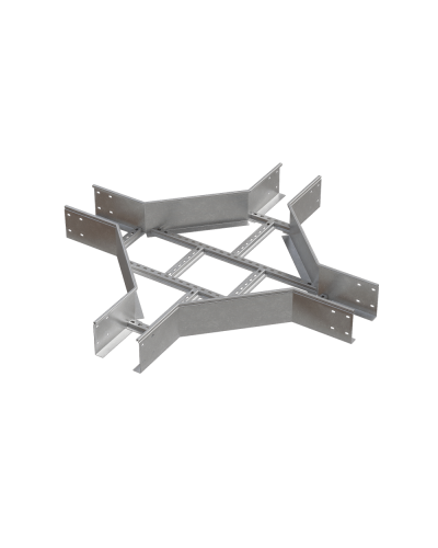 Х-разветвитель лестничный 150х600х1,5 мм HD85 N КМ-профиль (LXD150-600-1.5 HD85 N) в Домодедово Аксессуары для лотков Pintop.ru