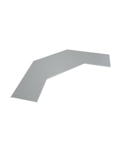 Крышка лестничного горизонтального угла 90 гр. 400 мм INOX304 КМ-Профиль (KLGL90-400 INOX304) в Домодедово Аксессуары для лотков Pintop.ru