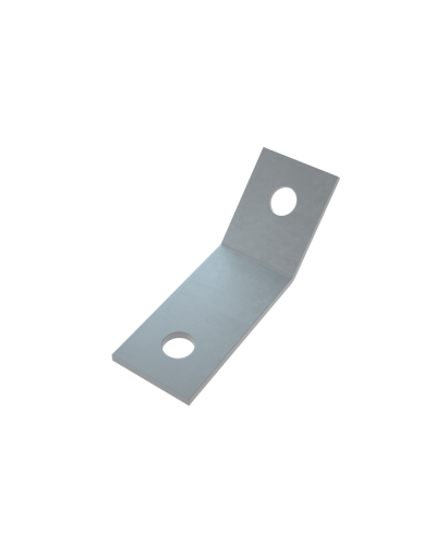 Уголок 45 гр. (2 отверстия) КМ-Профиль (USG45-2) в Домодедово Аксессуары для лотков Pintop.ru