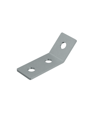 Уголок 45 гр. (3 отверстия) HD85 КМ-профиль (USG45-3 HD85) в Домодедово Аксессуары для лотков Pintop.ru