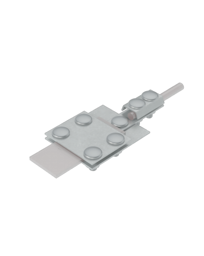 Универсальный контрольный соединитель полоса до 30 мм пруток Ø 5-8 мм CU КМ-Профиль (UKS-B30-D5-8 CU) в Домодедово Аксессуары для лотков Pintop.ru