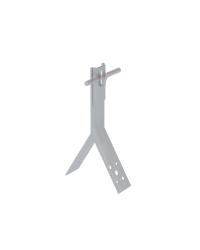 Коньковый держатель зажимной для прутка Ø 5-8 мм H100 мм КМ-Профиль (KDZ-H100-D5-8) в Домодедово Монтажные материалы Pintop.ru
