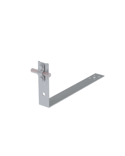 Черепичный держатель болтовой на обрешётку для прутка Ø 5-10 мм L380 мм H100 мм КМ-профиль (CDBO-L380-D5-10) в Домодедово Крепеж Pintop.ru