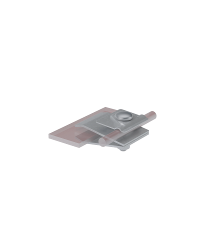 Фальцевый держатель H60 мм для прутка Ø 5-10 мм TD КМ-Профиль (FD-H60-D5-10 TD) в Домодедово Монтажные материалы Pintop.ru