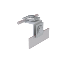 Фальцевый держатель H50 мм для прутка Ø 5-10 мм INOX304 КМ-Профиль (FD-H50-D5-10 INOX304)