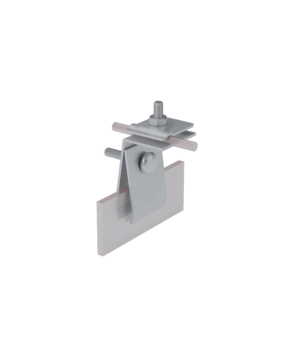 Фальцевый держатель H70 мм для прутка Ø 5-10 мм INOX304 КМ-Профиль (FD-H70-D5-10 INOX304) в Домодедово Монтажные материалы Pintop.ru