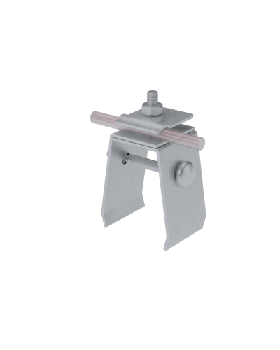 Универсальный фальцевый держатель H70 мм для прутка Ø 5-10 мм HD КМ-профиль (UFD-H70-D5-10 HD) в Домодедово Монтажные материалы Pintop.ru