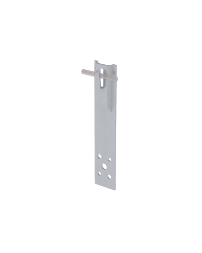 Прямой держатель зажимной для прутка Ø 5-8 мм H80 мм HD КМ-Профиль (DZP-H80-D5-8 HD) в Домодедово Монтажные материалы Pintop.ru