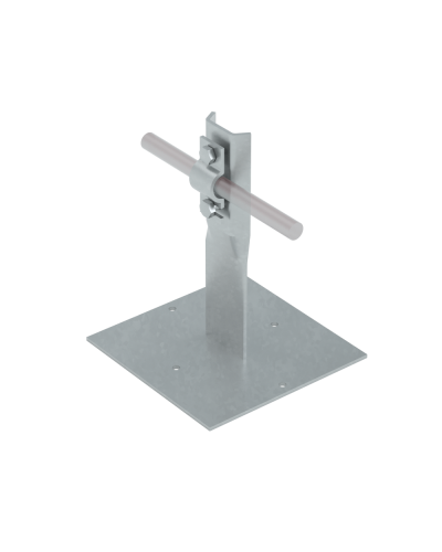 Приклееваемый держатель болтовой для прутка Ø 5-10 мм H150 мм CU КМ-Профиль (PDB-H150-D5-10 CU) в Домодедово Монтажные материалы Pintop.ru