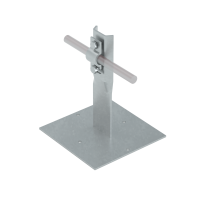 Приклееваемый держатель болтовой для прутка Ø 5-10 мм H150 мм КМ-Профиль (PDB-H150-D5-10)