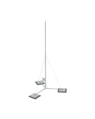 Вольностоящая молниеприемная мачта составная H4 м HD КМ-Профиль (VMR-H4 HD) в Домодедово Монтажные материалы Pintop.ru