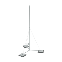 Вольностоящая молниеприемная мачта составная H11,1 м разборное основание HD КМ-Профиль (RTVMR-H11.1 HD)