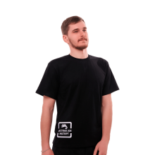 Футболка с логотипом СИСТЕМА КМ размер S черная КМ-профиль (T-shirt-KM-S-black)