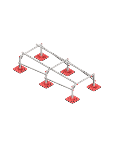 Опорная конструкция для установки оборудования TECHNORAPTOR FOOT 1000х2500 HD КМ-профиль (KM-TR-F-SSEI-1000-2500 HD) в Домодедово Системы видеонаблюдения Pintop.ru