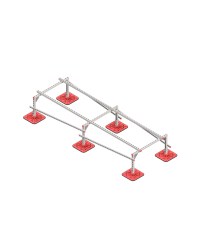 Опорная конструкция для установки оборудования TECHNORAPTOR FOOT 1000х3000 HD КМ-профиль (KM-TR-F-SSEI-1000-3000 HD) в Домодедово Системы видеонаблюдения Pintop.ru