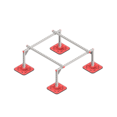Опорная конструкция для установки оборудования TECHNORAPTOR FOOT 1200х1200 КМ-профиль (KM-TR-F-SSEI-1200-1200)