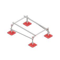 Опорная конструкция для установки оборудования TECHNORAPTOR FOOT 1200х1700 КМ-профиль (KM-TR-F-SSEI-1200-1700)