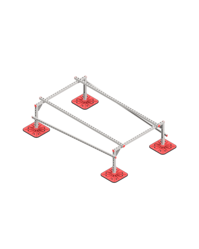 Опорная конструкция для установки оборудования TECHNORAPTOR FOOT 1200х2000 тип 1 КМ-профиль (KM-TR-F-SSEI-1200-2000-1) в Домодедово Системы видеонаблюдения Pintop.ru
