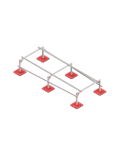 Опорная конструкция для установки оборудования TECHNORAPTOR FOOT 1200х3000 тип 1 КМ-профиль (KM-TR-F-SSEI-1200-3000-1) в Домодедово Системы видеонаблюдения Pintop.ru