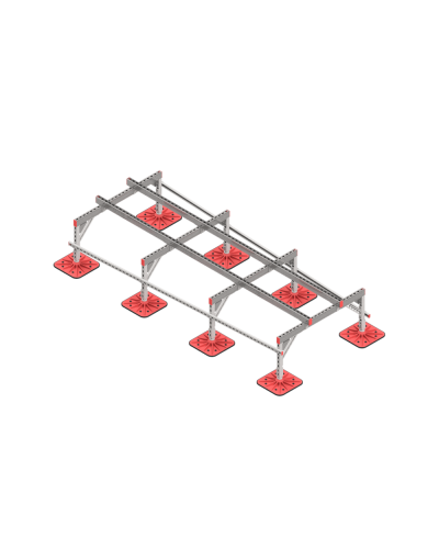 Опорная конструкция для установки оборудования TECHNORAPTOR FOOT 1200х3000 тип 3 КМ-профиль (KM-TR-F-SSEI-1200-3000-3) в Домодедово Системы видеонаблюдения Pintop.ru
