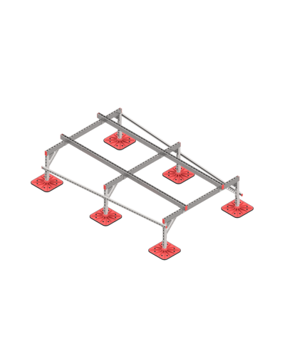 Опорная конструкция для установки оборудования TECHNORAPTOR FOOT 1500х2500 HD КМ-профиль (KM-TR-F-SSEI-1500-2500 HD) в Домодедово Системы видеонаблюдения Pintop.ru