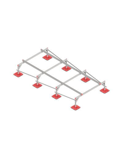 Опорная конструкция для установки оборудования TECHNORAPTOR FOOT 2000х4000 HD КМ-профиль (KM-TR-F-SSEI-2000-4000 HD) в Домодедово Системы видеонаблюдения Pintop.ru
