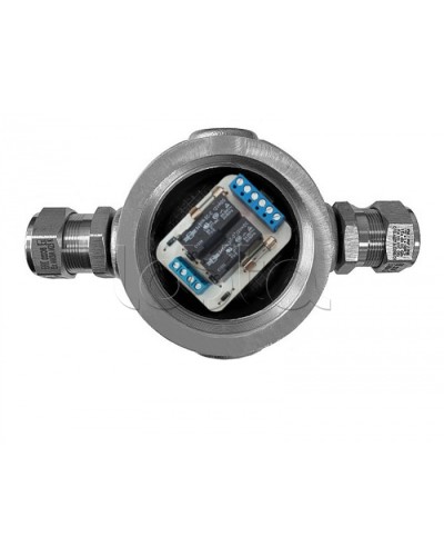 Магнито-Контакт УК-ВК-Ех-12 АЯКС П, с двумя кабельными вводами Ех МКВМ 16 в Домодедово Комутационные взрывозащищенные коробки Pintop.ru