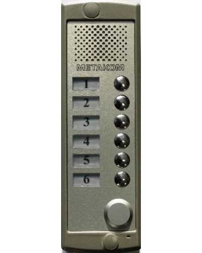 Блок вызова домофона Метаком MK6-K-RF в Домодедово Блоки вызова многоабонентные Pintop.ru