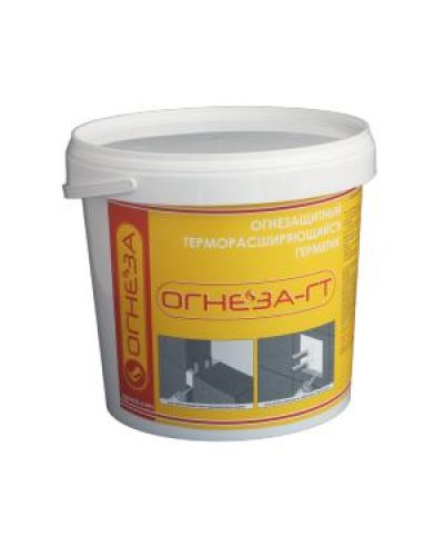Герметик противопожарный терморасширяющийся Огнеза ОГНЕЗА-ГТ, ведро 3 кг., цвет серый в Домодедово Дополнительное оборудование пожаротушения Pintop.ru