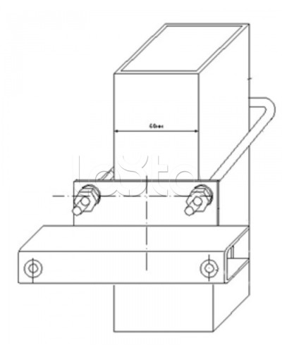 Узел крепления блоков подключения и управления БД-НР, БМ-НР, БУПР извещателей Омега-микродизайн УЗК-КС 60 в Домодедово Кронштейны и планки для извещателей Pintop.ru