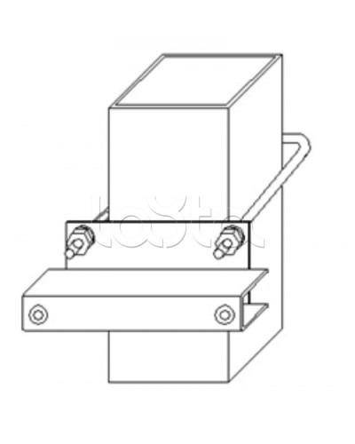 Узел крепления блоков подключения и управления БД-НР, БМ-НР, БУПР извещателей Омега-микродизайн УЗК-КС 80 в Домодедово Кронштейны и планки для извещателей Pintop.ru