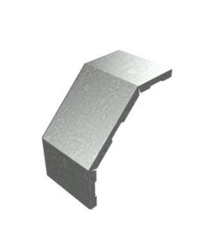 Крышка угла вертикального внешнего 90° 100х15 (0,7) для лестничного лотка ПожТехКабель (651-400) в Домодедово Кабельные лотки Pintop.ru