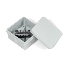 Коробка распред. двухкомп. (HF) 80х80х40 серая Промрукав (PR80.0168)