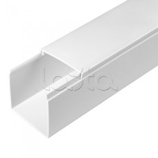 Кабель-канал белый 2-й замок в п/э 60х60 (24м/уп) Промрукав PR.0325213