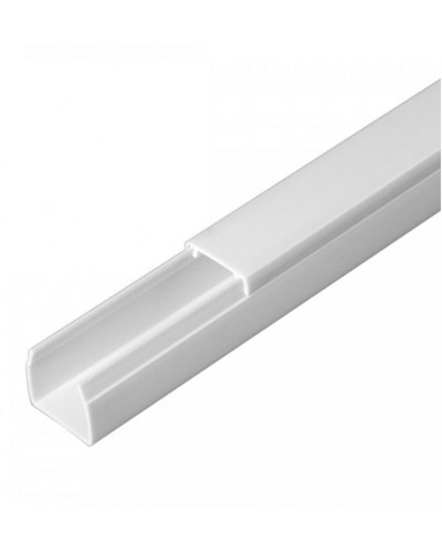 Кабель-канал белый 2-й замок в п/э 16х16 (120м/уп) Промрукав (PR.0616161) в Домодедово Кабель-канал Pintop.ru