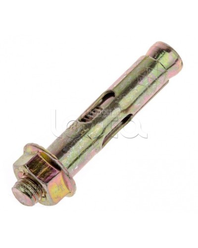 Анкерный болт с гайкой оцинкованный М10/12х100 (10 шт/уп) Промрукав (PR08.2350) в Домодедово Крепеж Pintop.ru