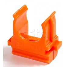 Крепёж-клипса для труб АБС-пластик оранжевая д20 в малой упаковке (10шт/1000шт уп/кор) Промрукав (PR13.0067)
