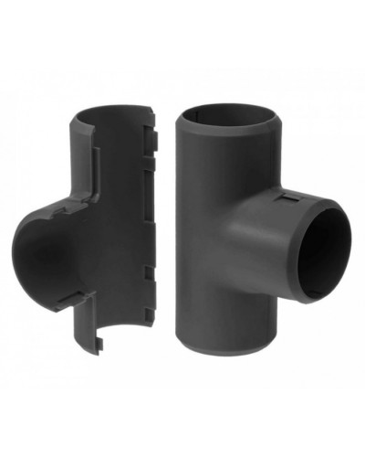 Тройник разборный черный д25 (30шт/300шт уп/кор) Промрукав (PR13.0197) в Домодедово Повороты, муфты, тройники Pintop.ru