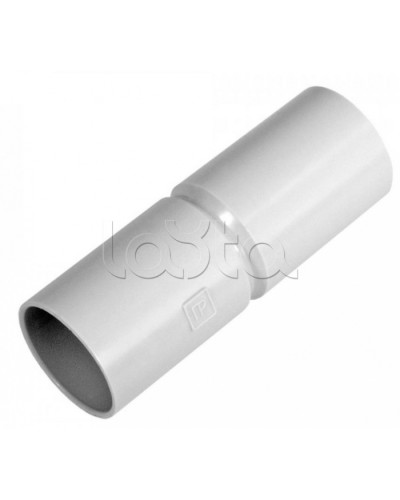 Патрубок-муфта д16 безгалогенная (HF) атмосферостойкая серая (100шт/1200шт уп/кор) Промрукав (PR13.0350) в Домодедово Повороты, муфты, тройники Pintop.ru