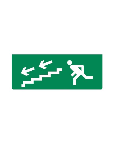 Рубеж ОПОП 1-R3БЕГУЩИЙ ЧЕЛОВЕК+лестница вниз влево в Домодедово Оповещатели АСПС РУБЕЖ Pintop.ru