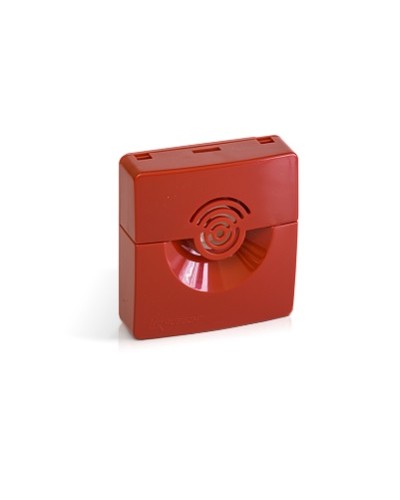 Оповещатель звуковой Рубеж ОПОП 2-35 12В (корпус красный) в Домодедово Оповещатели Pintop.ru