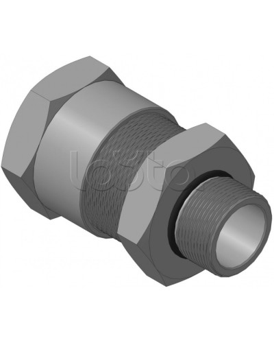 Кабельный ввод с резьбой М32х1,5 мм для открытой прокладки кабеля с проходным диаметром d=16-20 мм Спектрон КВН-20-Н-32х1,5 в Домодедово Аксессуары для кабель-канала Pintop.ru
