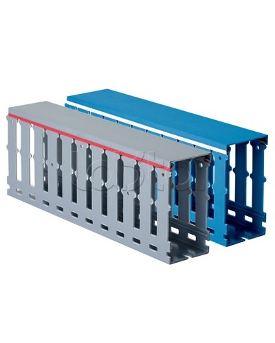 Короб перфорированный, серый RL12 25x30 DKC 00127RL в Домодедово Аксессуары для кабель-канала Pintop.ru