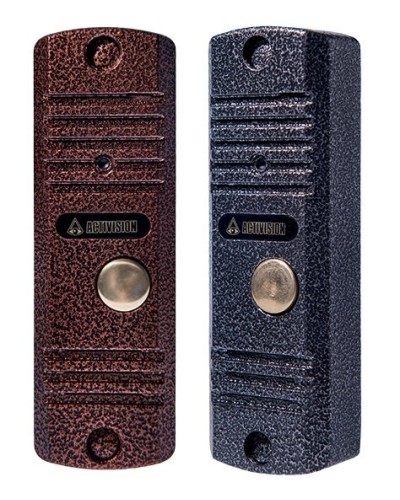 Видеопанель вызывная накладная на 1 абонента Activision AVC-105-V (медь, с видеокамерой) в Домодедово Вызывные видеопанели малоабонентные Pintop.ru