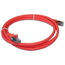 Патч-корд RJ45 - RJ45, 4 пары, FTP, категория 6A, 1 м, красный, LSZH LANMASTER LAN-PC45/S6A-1.0-RD