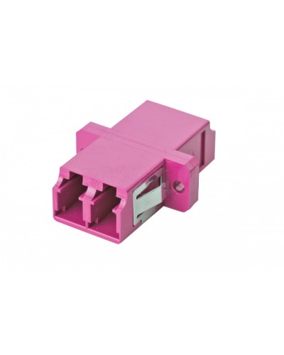Адаптер OM4, LC дуплекс, с фланцами, пурпурный Eurolan (36A-40-2L-02MG) в Домодедово Проходные адаптеры Pintop.ru