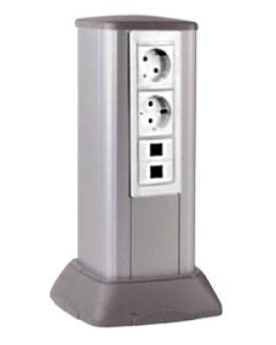 Миниколонна алюминиевая 0,35 м, цвет светло-серебристый металлик DKC 19531 в Домодедово Коммутационные изделия Pintop.ru