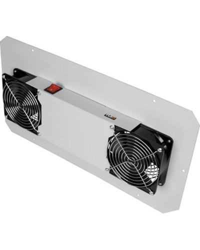 Панель вентиляционная с 2 вентиляторами TLK TLK-FAN2-GY в Домодедово Вентиляторные модули Pintop.ru